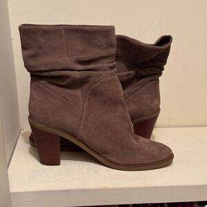 Vince Camuto Brown Suede Ankle Boots